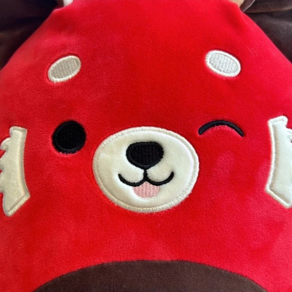 Cici Red Panda Winking Squishmallow 12 Inch Stuffed Plush Stuffed Animal HTF - Picture 2 of 8